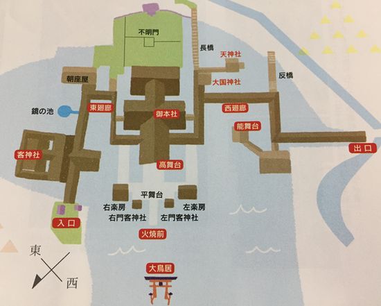 厳島神社案内図